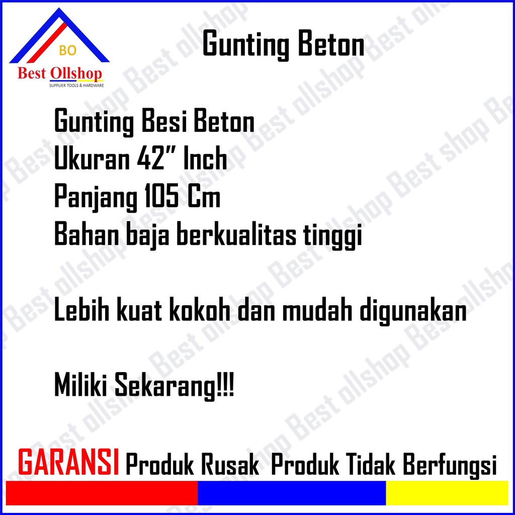 Gunting Besi Beton Pemotong Rantai Kawat 42&quot; Inch Murah