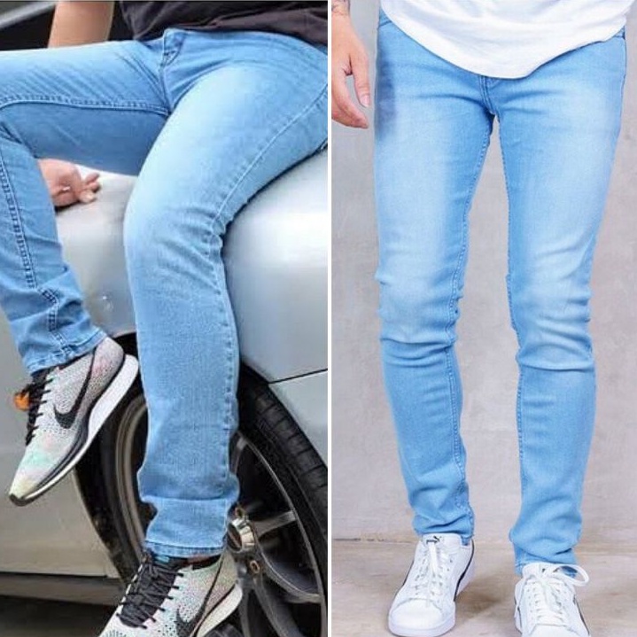 celana jeans panjang jeans denim warna hitam dan biru distro original celana jeans pria terbaru