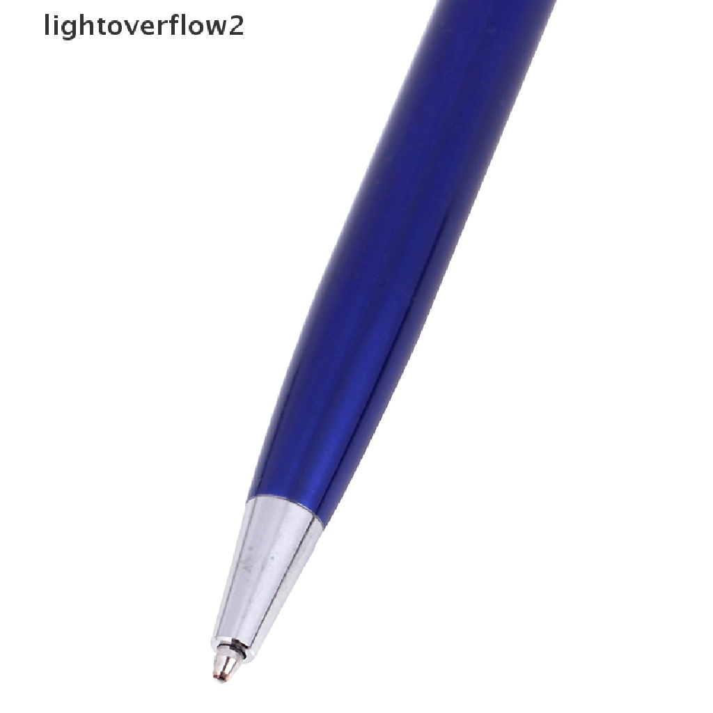 (lightoverflow2) Pulpen Tinta Gel Hitam 1mm Bahan Metal Untuk Kantor / Hadiah