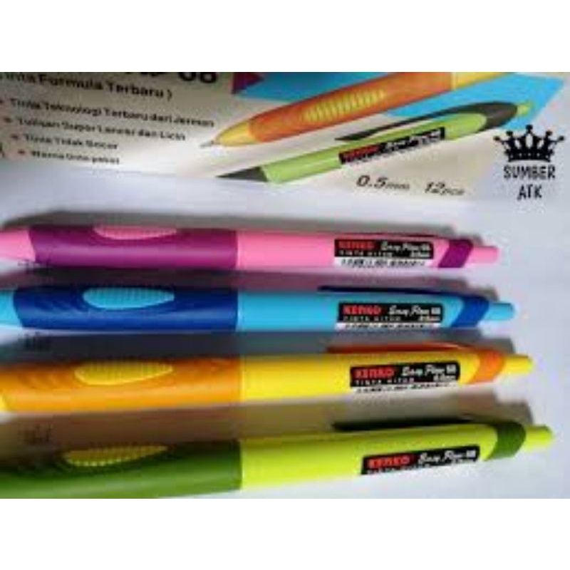 Pulpen Kenko Easy Flow 21 Hitam / Ballpoint Original Kenko