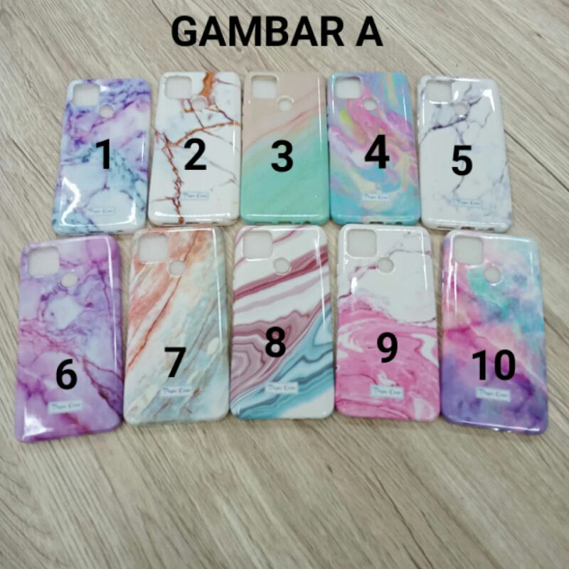Soft Case Motif Marble Marmer Oppo A54/ A15/ A3S/ A5S/ A5/A9 2020/ A31 2020/ A53 2020/ A52/A92