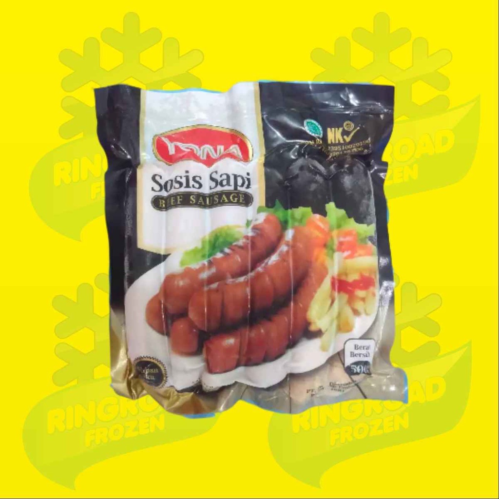 

YONA BEEF SAUSAGE 500 GR - SOSIS SAPI BAKAR JUMBO 6 PCS