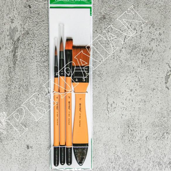 

Kuas Lukis V-TEC VT184/4 set 4 pcs / Paint Brush set