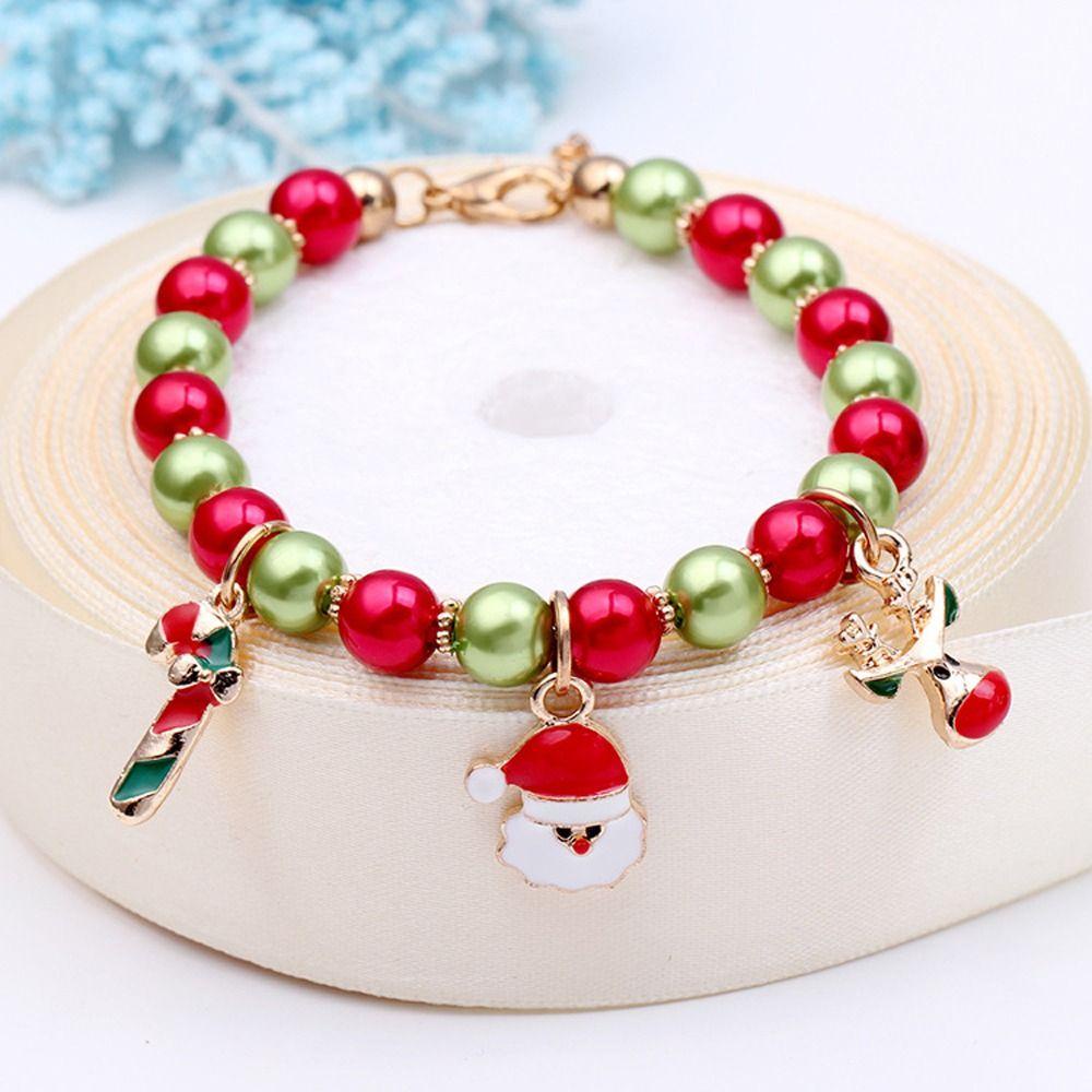 Augustina Gelang Rantai Dengan Charm Lonceng Natal Untuk Hadiah