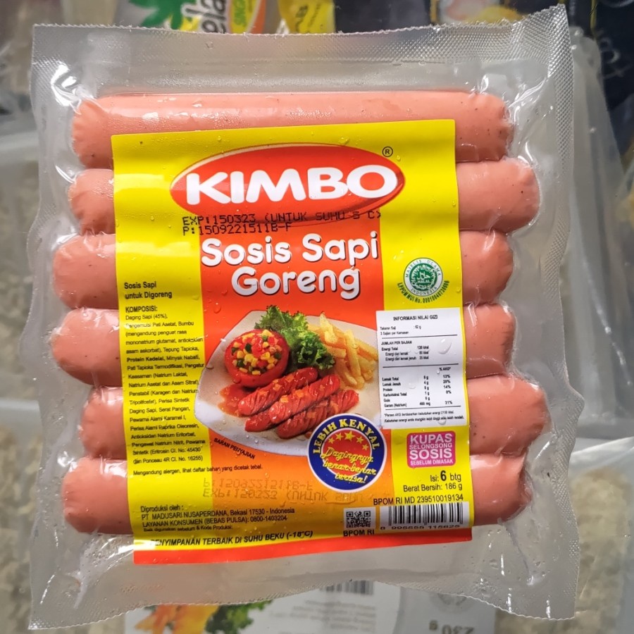 

Kimbo sosis goreng 186 gr