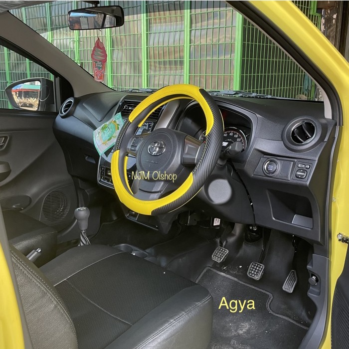 Sarung Stir Mobil Agya - Ayla / Cover Stir Mobil Brio Satya - Brio RS