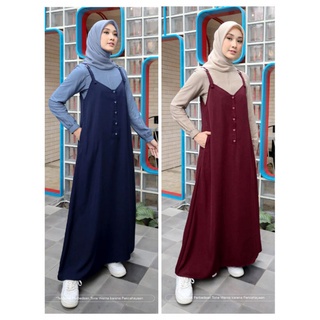GAMIS KATUN WANITA MIKHAYLA 04 ORIGINAL ETHICA DRESS BAJU BUSANA MUSLIM OUTER OVERALL POLOS BAHAN CO