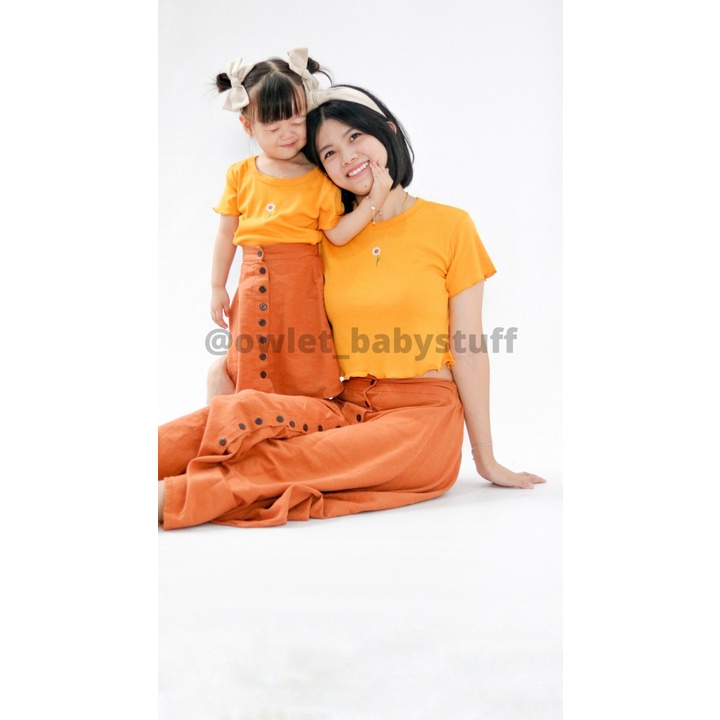 Owlet -  Blouse anak / kaos anak perempuan / Atasan anak perempuan / atasan crop top anak remaja / atasan crop tee / crop top