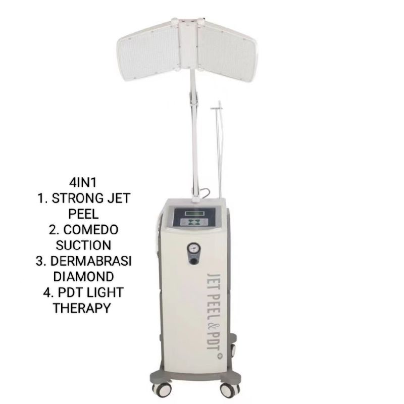 SUPER STRONG JET PEEL OXYGEN  4IN1 COMEDO SUCTION DERMABRASION AND PDT LIGHT BEAUTY FACIAL