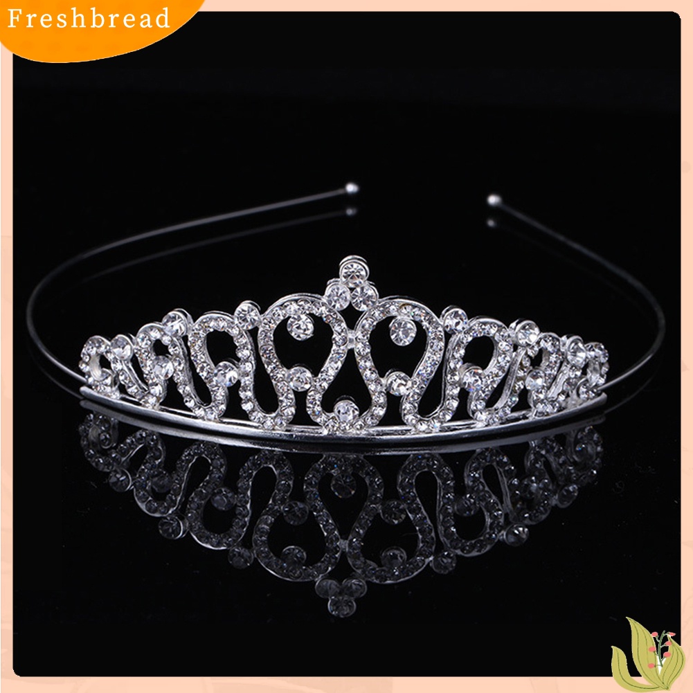 (Fresh) Bando Anak Perempuan Model Mahkota Tiara Princess Berlian Imitasi Untuk Pesta / Dansa