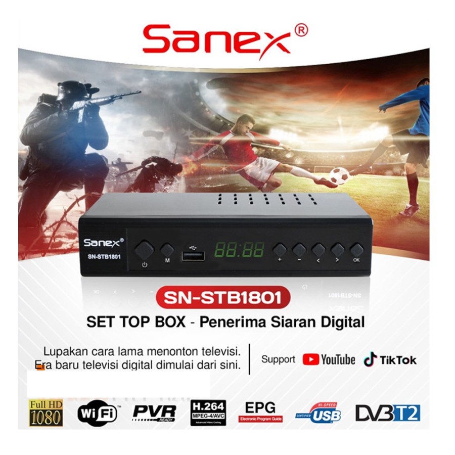 STB SANEX SN-STB1801 SET TOP BOX SANEX/MATRIX SILVER