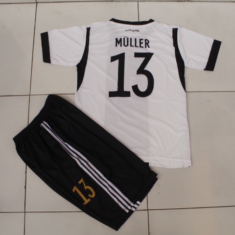 jersey stelan baju bola timnas jerman/setelan baju bola negara jerman usia 5-12thn