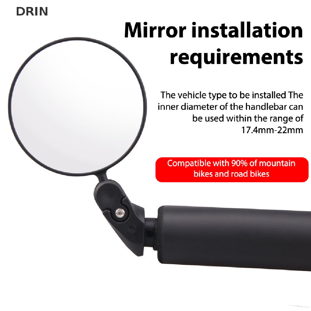 dr Handlebar End Bike Mirror Mountain Road Bike MTB Cycling Riding Mirror Back vn