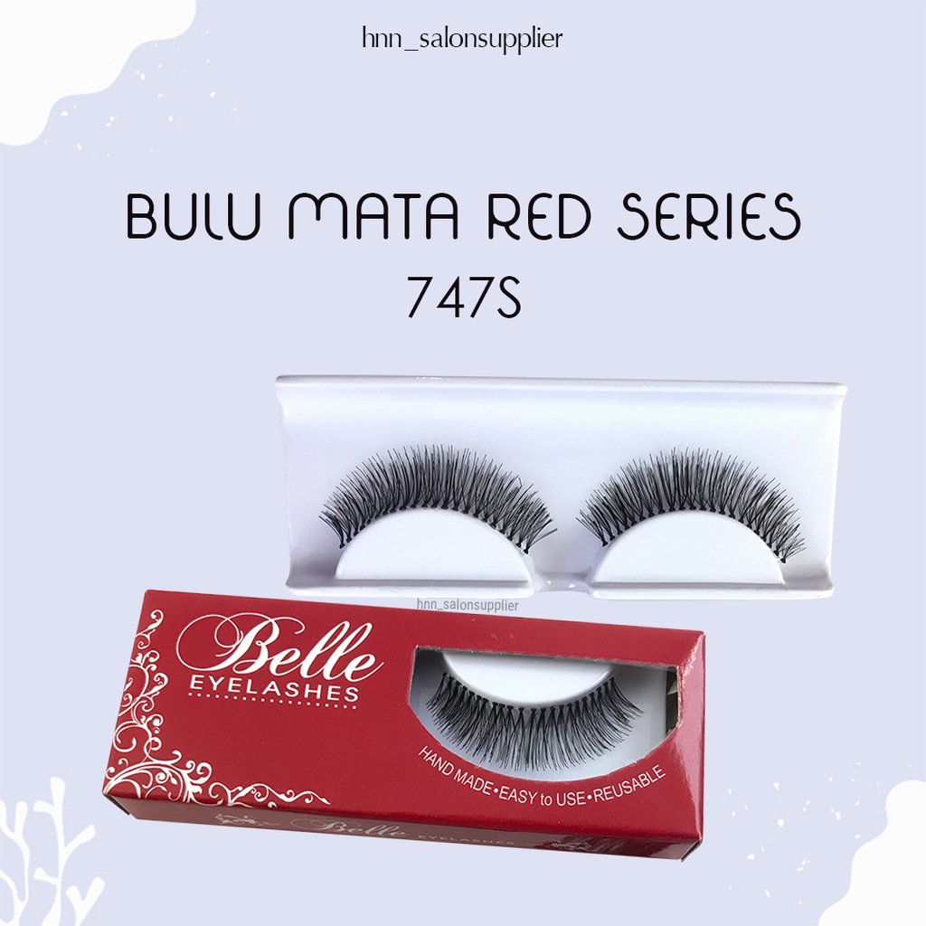 747S Bulu Mata Palsu Handmade Fake Eyelash Eye Lashes Lash Artifivial Belle Eyelashes