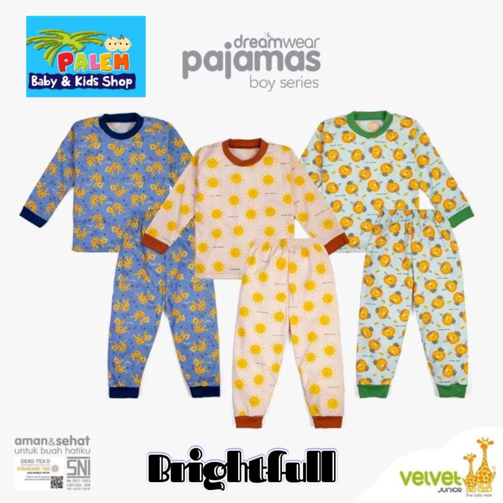 Piyama cowo motif DW brightfull 2.3.4.5.6.7.8.9.10 tahun