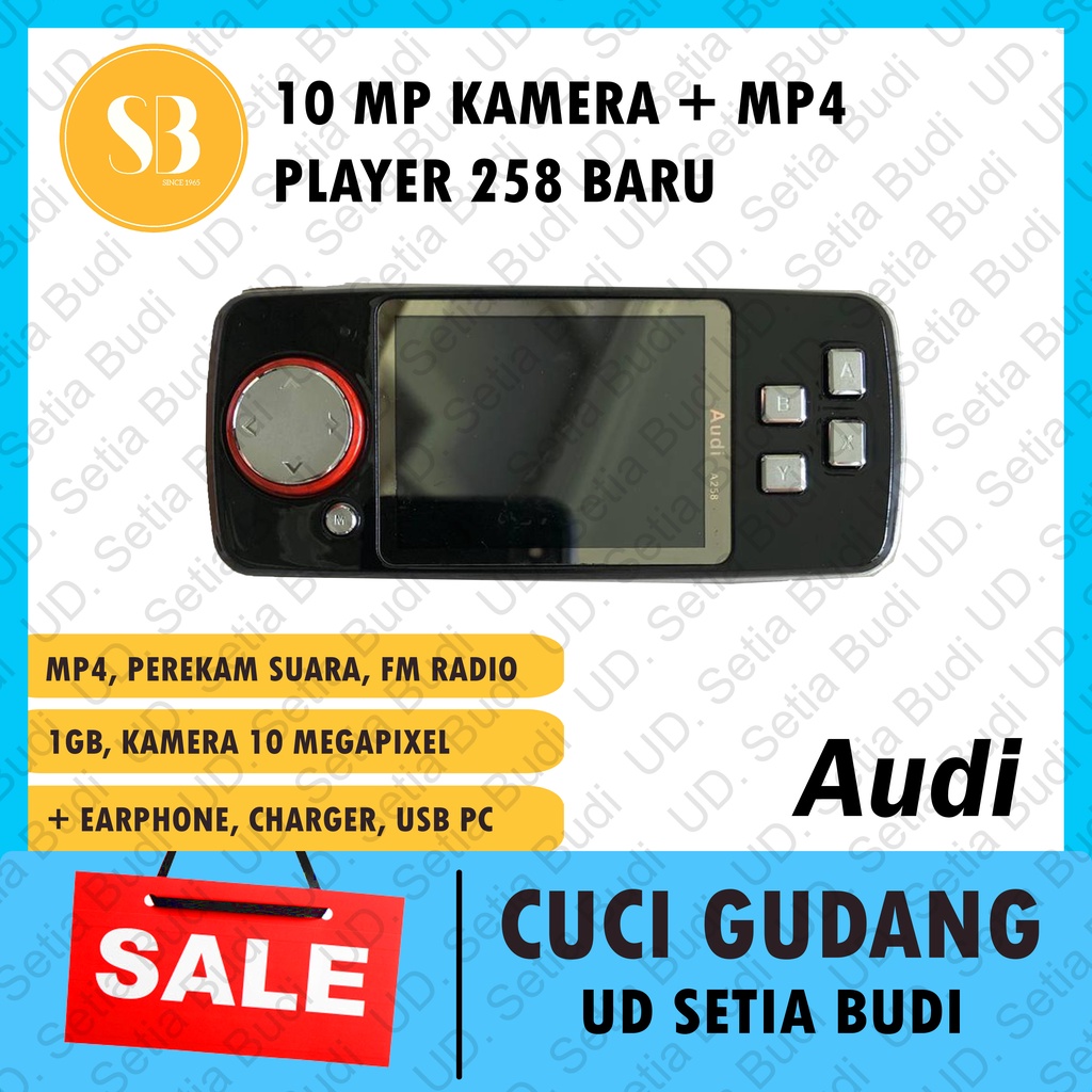 Made in Japan 258 Kamera 10MP + MP3 MP4 Perekam Suara FM Radio Player