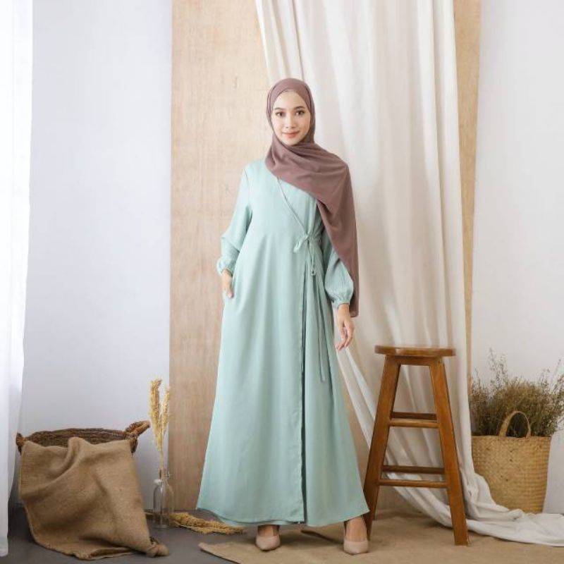 ARSEN DRESS ukuran  S M L XL fashion muslim basic stylish remaja kekinian GAMIS VIRAL