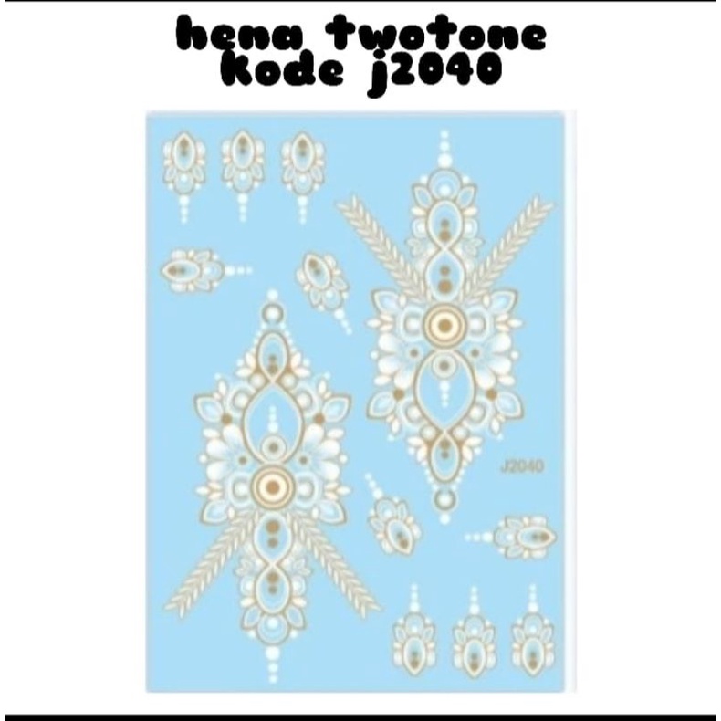 HENA INSTAN 3D TWOTONE FRE MANIK GLITER DAN SAMPLE / HENA TATO PENGANTIN /HENA WEDING