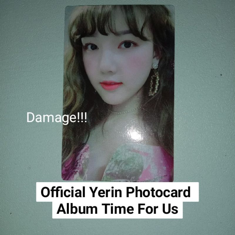OFFICIAL PHOTOCARD YERIN GFRIEND ALBUM TIME FOR US (Damage)