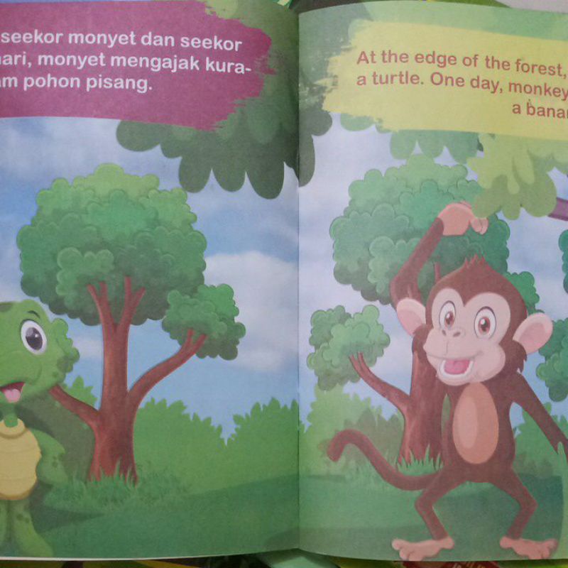Buku Dongeng Cerita Anak Fabel Inspiratif indonesia-inggris