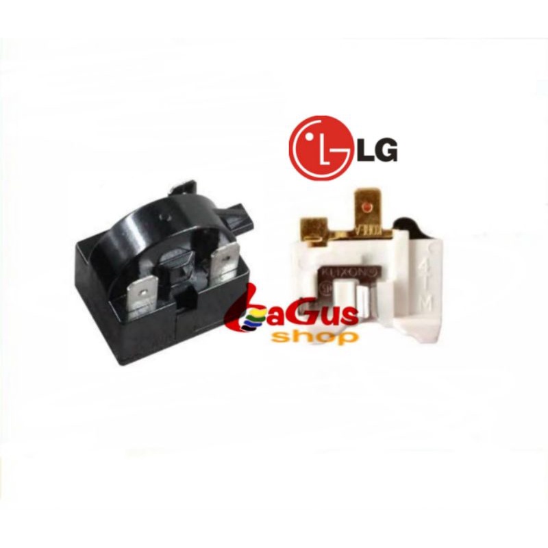 Relay 3 pin + ptc overload kulkas LG 1 pintu / 2 pintu