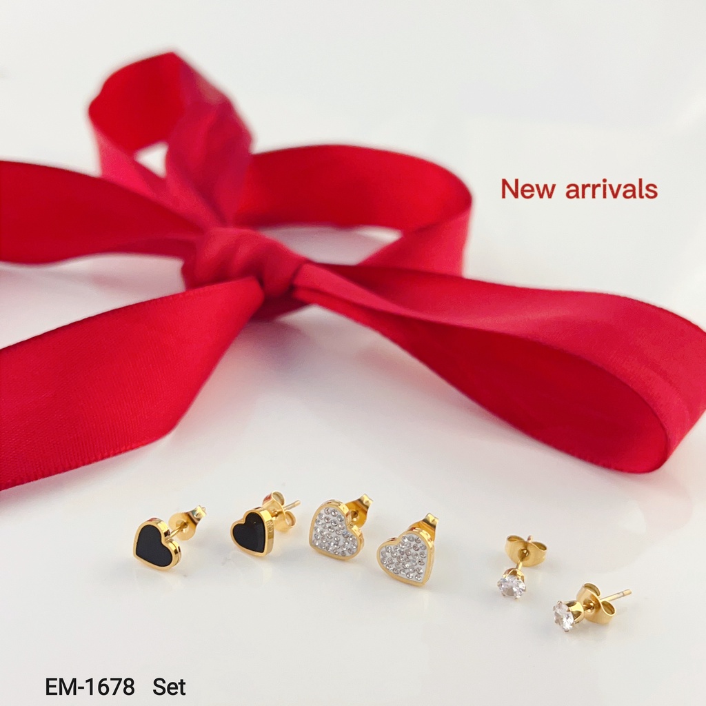 Anting Titanium Permata Perhiasan Fashion 1678/1416