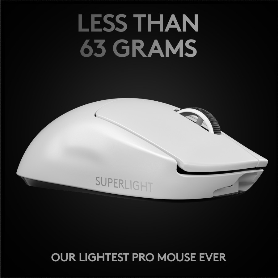 Logitech G PRO X SUPERLIGHT Mouse Gaming Wireless E-Sports - White