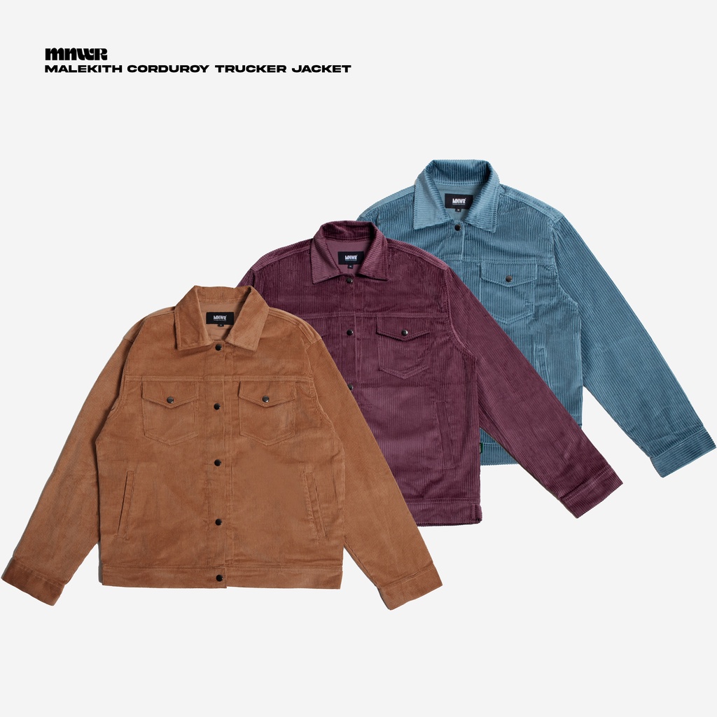 MNWR | Corduroy Trucker Jacket Malekith - Unisex Jaket Korduroi