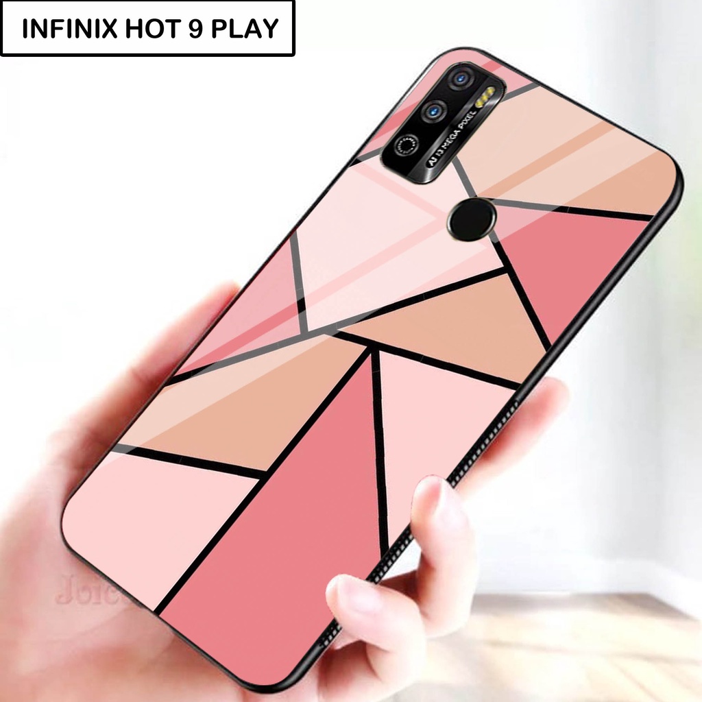 Softcase Kaca For INFINIX HOT 9 PLAY - Case Handphone INFINIX HOT 9 PLAY [T61].