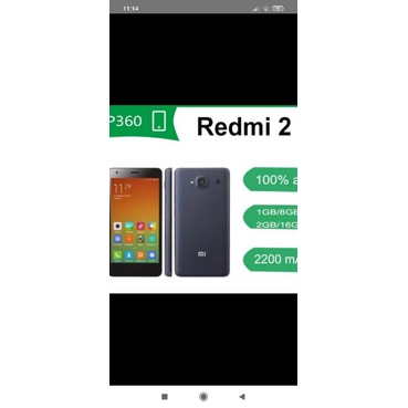 xiaomi redmi 2 Ram 1/8gb