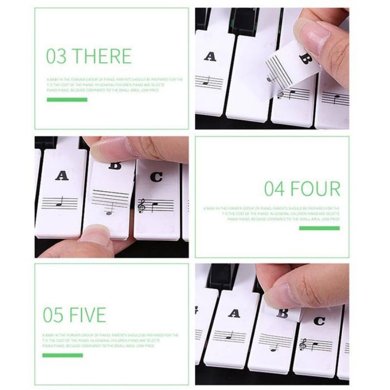 Sticker Tuts Piano / Stiker Keyboard Piano / Piano Key Sticker