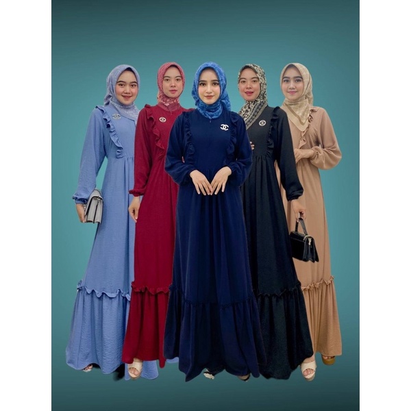 PB Prilly Busana - ZANEETA DRESS CRINCLE - GAMIS RIMPLE - GAMIS PESTA