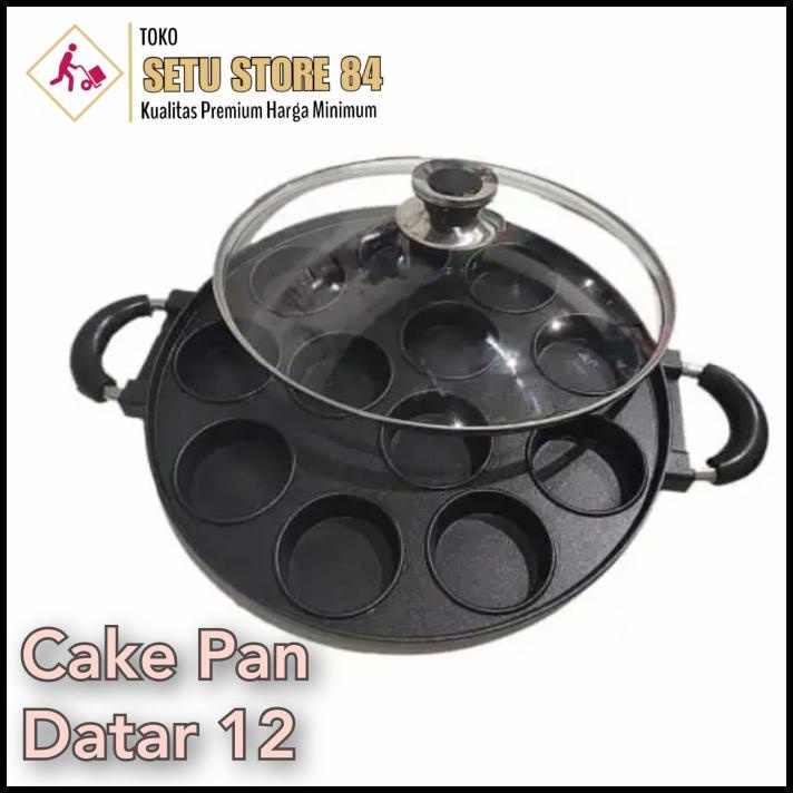 Cetakan Kue 12 Lubang Datar Hc Happy Call Suggo Loyang Kue Apem