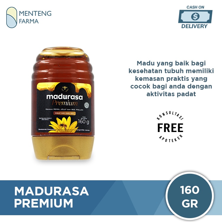 Madurasa Premium 160 Gram - Madu Dengan Royal Jelly dan Bee Pollen