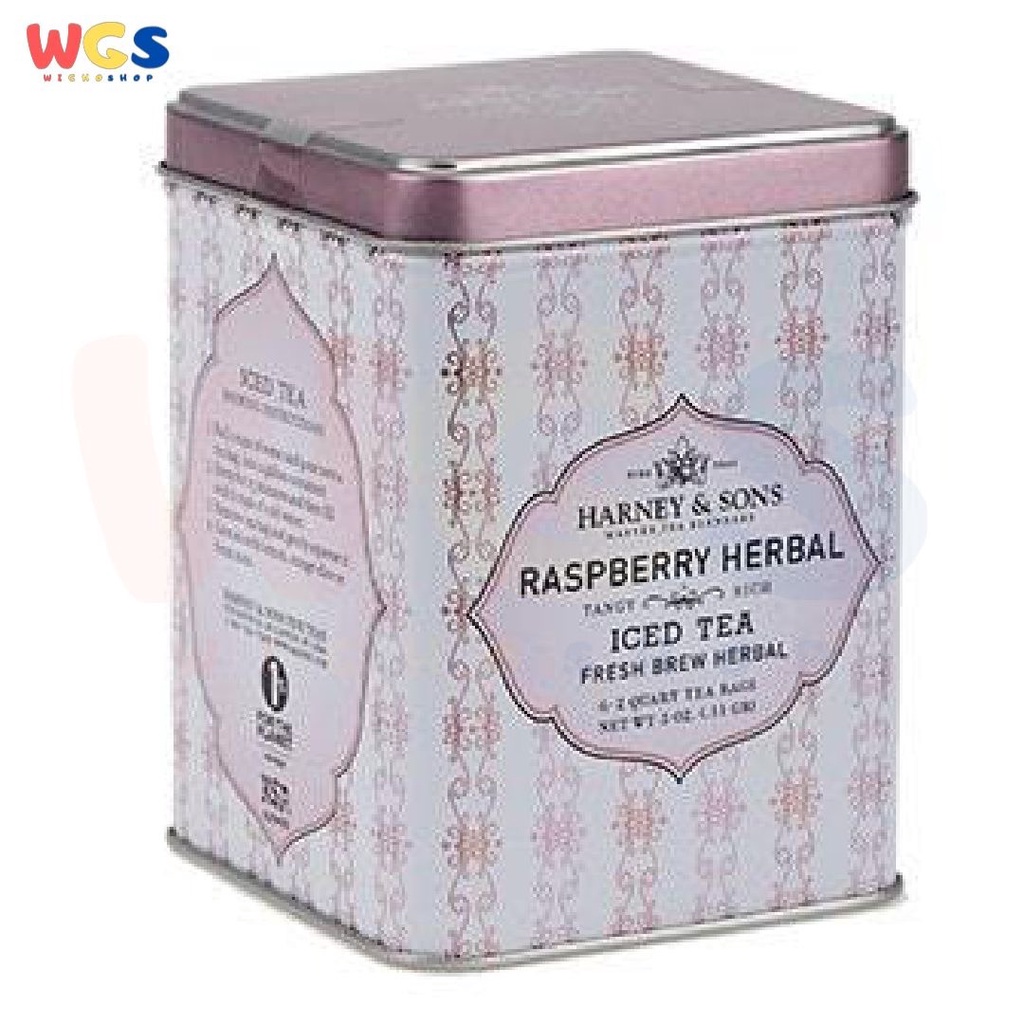 Harney &amp; Sons Raspberry Herbal Iced Tea Fresh Brew Herbal 3oz 85g