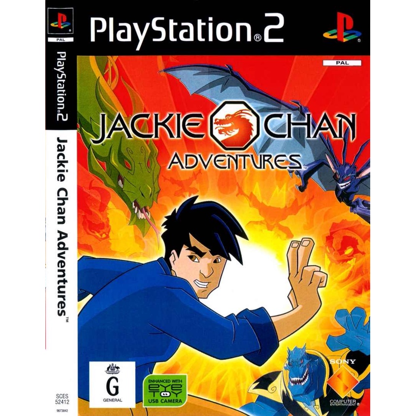 KASET DVD GAME PS2: JACKIE CHAN ADVENTURES