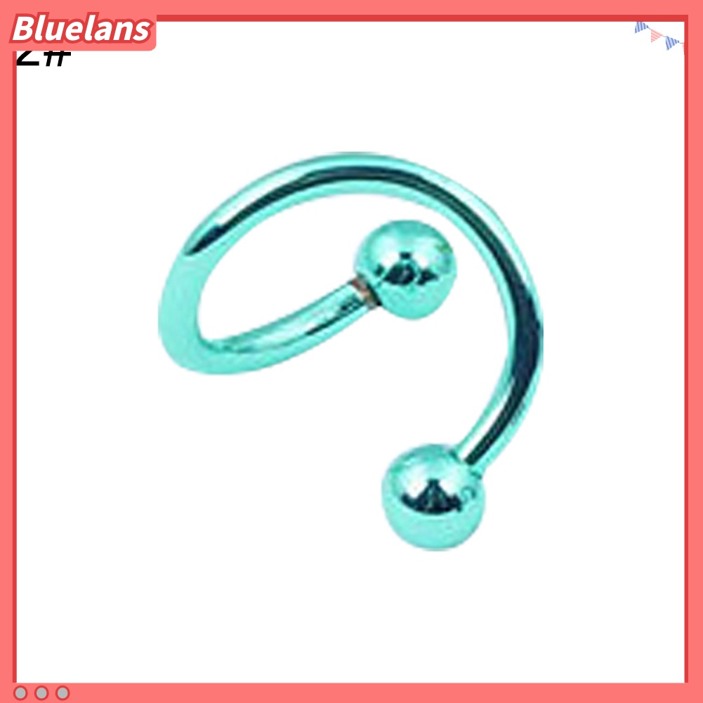 1pc / 8Pcs Anting Tindik Hidung / Bibir / Alis / Tubuh Bentuk S Sexy Untuk Wanita