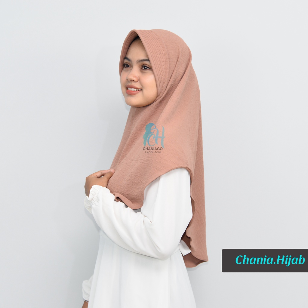 Jilbab Instan Oval Pet Crinkle Airflow Premium M