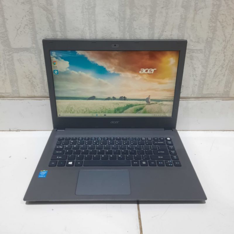 Laptop Acer E5-473, Core i3-5005U Ram 4GB/HDD 500GB Intel HD 5500 Windows 10 Layar 14inch siap pakai