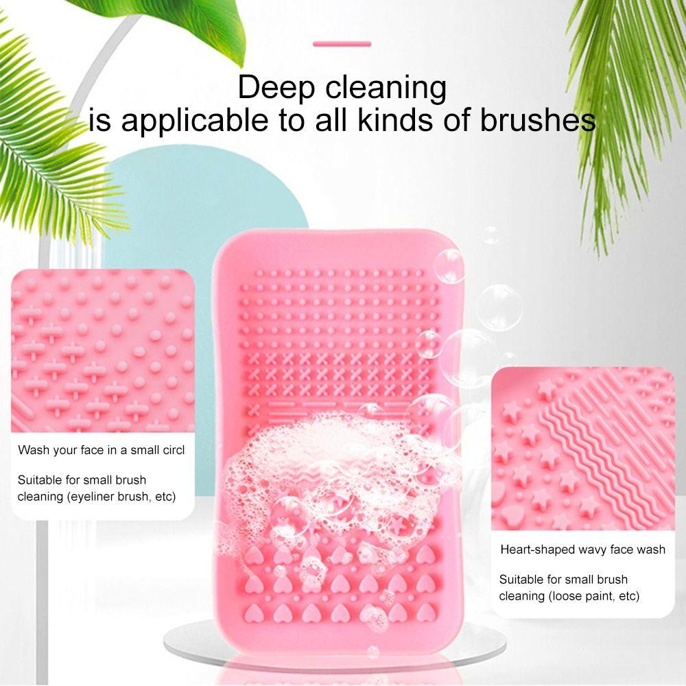 Solighter Silicone Brush Scrubber Foldable Cleaning Scrubber Sikat Palet Pembersih Genggam