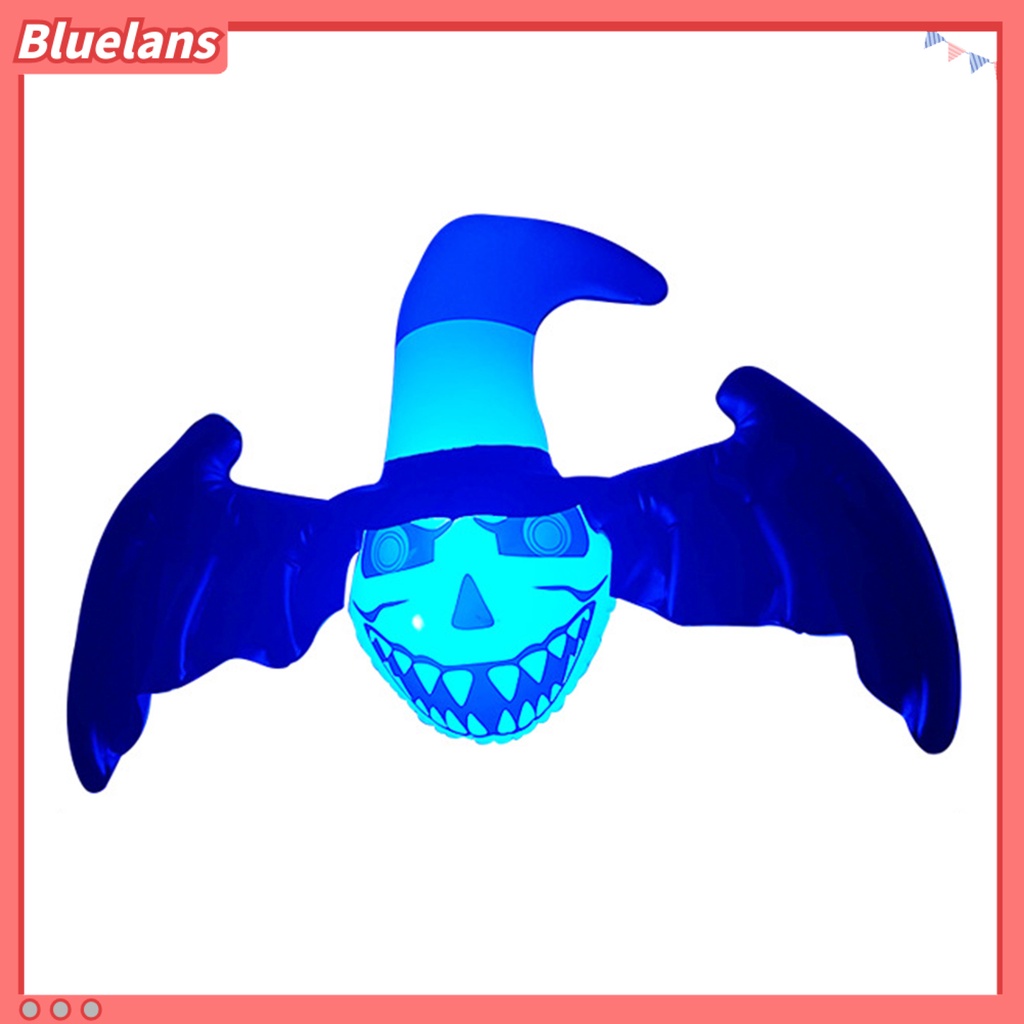 (In Stock) Lampu LED Tiup Bentuk Kelelawar / Labu / Hantu Bahan PVC Untuk Dekorasi Halloween