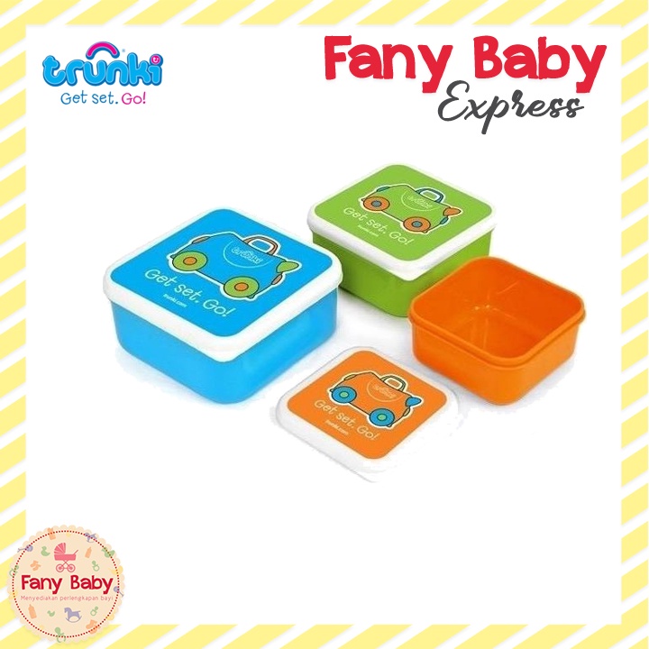 TRUNKI SNACK POTS 3 CONTAINERS