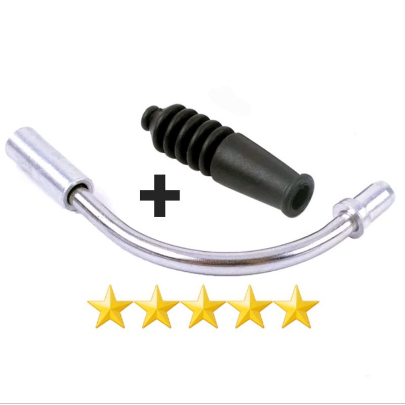 ALLOY pipa rem v brake cacing rem v break sepeda jalur kabel cable vbrake sepeda mtb seli folding bike lipat routing cable noodle pipa rem cacing rem suling Karet Jalur Cable