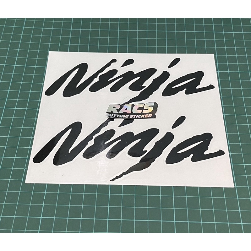 Sticker Stiker Cutting Kawasaki Ninja RR ZX Putih Albino Old