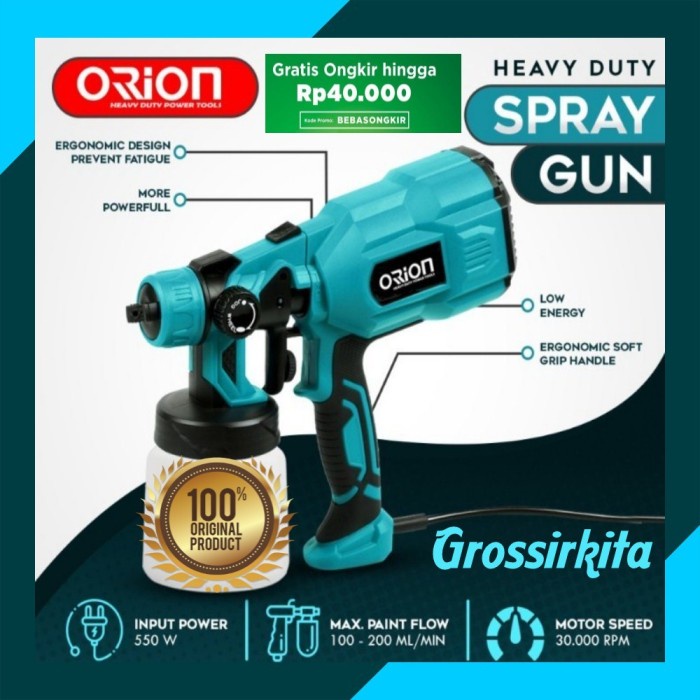 Spray Mesin Alat Semprot Cat Elektrik Otomatis Orion Spray Gun Esg Cx31 380