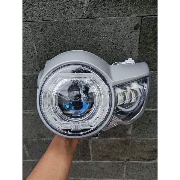Lampu tiger revo pece set biled AES turbo gen 2, 3 inch plus daymaker mini 3 mata headlamp tiger pec