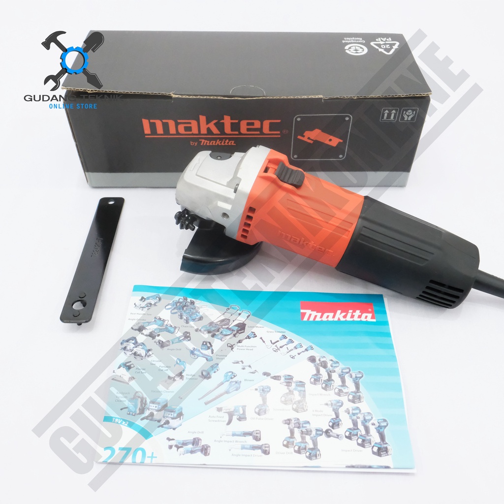 Mesin Gerinda Grenda Tangan Listrik 4&quot; MT0900B MT90 MAKITA X MAKTEC / Electric Angle Grinder Gurinda 4 Inch MT0900B MAKITA X MT 90 MAKTEC