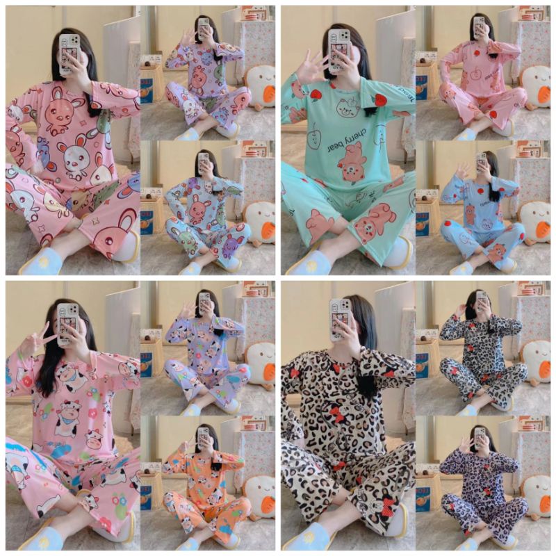 Stelan baju tidur import murah/ fashion wanita/baju tidur murah C07-D1