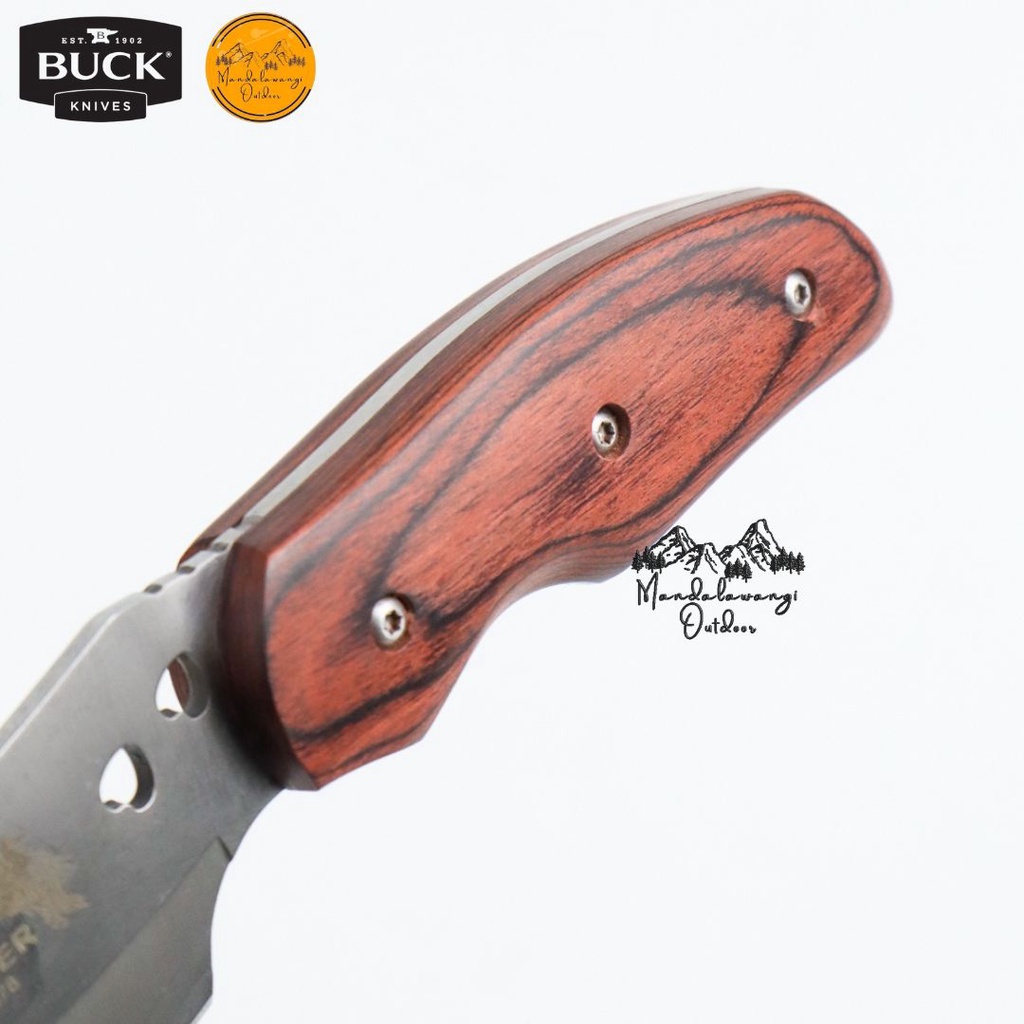 RB Pisau Camping Buck KNIFEZER BUCK Elf Pisau Berburu Hunting Hiking Knife Survival Tool Pisau
