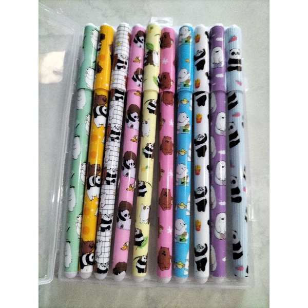 pulpen gel warna warni / pulpen air / pulpen bts/ isi 10 warna